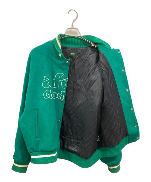 A FEW GOOD KIDS（アフューグッドキッズ）A FEW GOOD KIDS (アフューグッドキッズ) スタジャン/アフューグッドキッズ グリーン サイズ:Lの古着・服飾アイテム