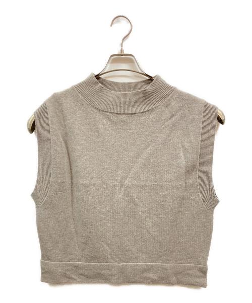 MARGARET HOWELL（マーガレットハウエル）MARGARET HOWELL (マーガレットハウエル) カシミヤ混ニットベスト/マーガレットハウエル/578-2261003 グレー サイズ:2の古着・服飾アイテム