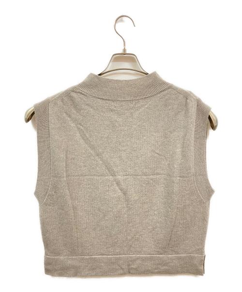 MARGARET HOWELL（マーガレットハウエル）MARGARET HOWELL (マーガレットハウエル) カシミヤ混ニットベスト/マーガレットハウエル/578-2261003 グレー サイズ:2の古着・服飾アイテム