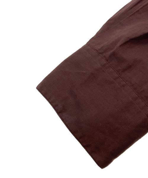 MARGARET HOWELL（マーガレットハウエル）MARGARET HOWELL (マーガレットハウエル) バンドカラーシャツ/マーガレットハウエル/578-2253012 ブラウン サイズ:1の古着・服飾アイテム