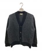 MARGARET HOWELLマーガレットハウエル）の古着「カシミヤ混ニットカーディガン/マーガレットハウエル/579-2260007」｜ブラック