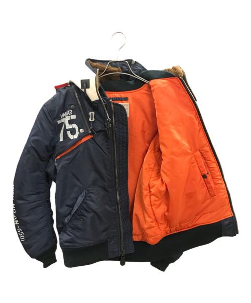 AVIREX（アヴィレックス）AVIREX (アヴィレックス) MA-1 REMODEL MARK2/アヴィレックス/783-8252056 ネイビー サイズ:Ｌの古着・服飾アイテム