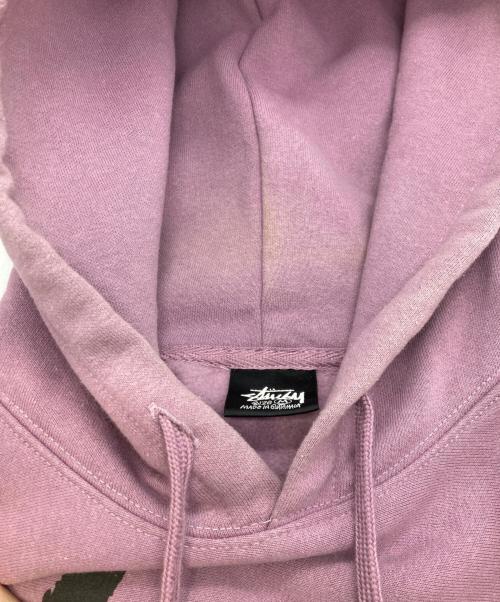 stussy（ステューシー）stussy (ステューシー) 裏起毛プルオーバーパーカー ピンク サイズ:Mの古着・服飾アイテム