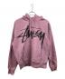 stussy（ステューシー）の古着「裏起毛プルオーバーパーカー」｜ピンク