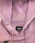 中古・古着 stussy (ステューシー) 裏起毛プルオーバーパーカー ピンク サイズ:M：8000円