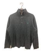 POLO RALPH LAURENポロ・ラルフローレン）の古着「ハーフジップスウェット/ポロ・ラルフローレン」｜ブラック
