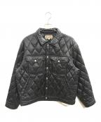stussyステューシー）の古着「RANCH JACKET QUILTED NYLON/ステューシー/115712」｜ブラック