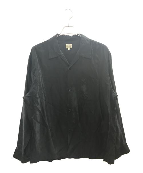 gold（ゴールド）gold (ゴールド) ACETATE SUKA SHIRT ブラック サイズ:Ｌの古着・服飾アイテム
