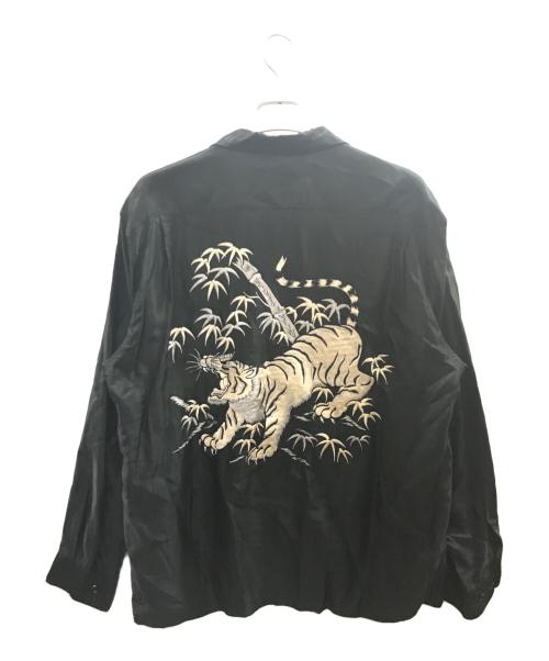 gold（ゴールド）gold (ゴールド) ACETATE SUKA SHIRT ブラック サイズ:Ｌの古着・服飾アイテム