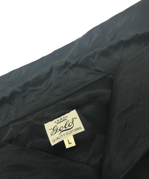 gold（ゴールド）gold (ゴールド) ACETATE SUKA SHIRT ブラック サイズ:Ｌの古着・服飾アイテム