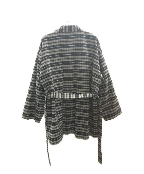 BALENCIAGA（バレンシアガ）BALENCIAGA (バレンシアガ) ガウンジャケット/バレンシアガ/594899 TGM21 グレー×ブラック サイズ:46の古着・服飾アイテム