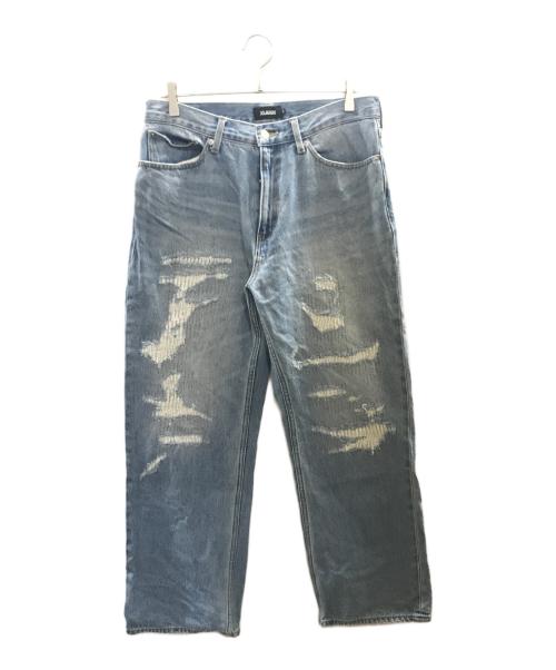 X-LARGE（エクストララージ）X-LARGE (エクストララージ) ダメージデニムパンツ/エクストララージ/101233031029 ブルー サイズ:86cm (W34)の古着・服飾アイテム