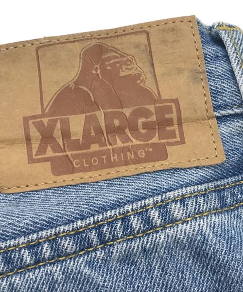 X-LARGE（エクストララージ）X-LARGE (エクストララージ) ダメージデニムパンツ/エクストララージ/101233031029 ブルー サイズ:86cm (W34)の古着・服飾アイテム