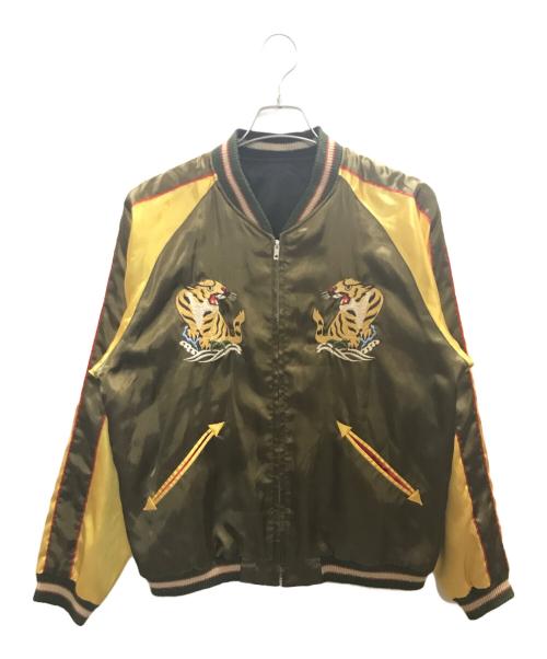 BEAMS（ビームス）BEAMS (ビームス) リバーシブルスカジャン ブラック×イエロー サイズ:Ｌの古着・服飾アイテム