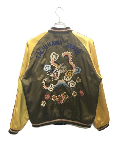 BEAMS（ビームス）BEAMS (ビームス) リバーシブルスカジャン ブラック×イエロー サイズ:Ｌの古着・服飾アイテム