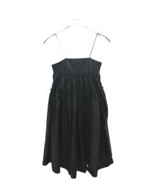 ENFOLD（エンフォルド）の古着「メモリーツイル キャミドレス/エンフォルド/300EA133-0760」｜ブラック