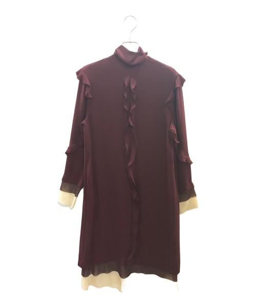 UNDERCOVER（アンダーカバー）UNDERCOVER (アンダーカバー) カットオフワンピース/アンダーカバー/UP2D1702 レッド サイズ:2の古着・服飾アイテム