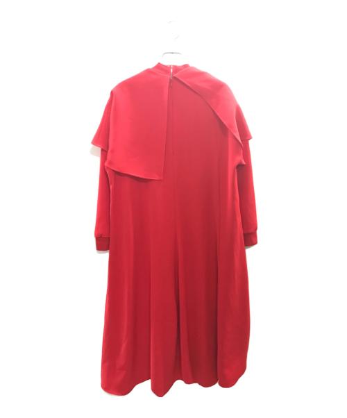 ENFOLD（エンフォルド）ENFOLD (エンフォルド) ツイルケープドレス/エンフォルド/300IS233-0341/25SS レッド サイズ:36の古着・服飾アイテム