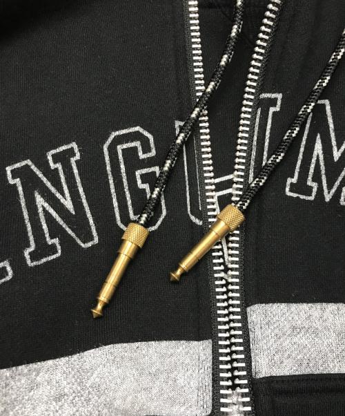 Maison MIHARA YASUHIRO（メゾン ミハラ ヤスヒロ）Maison MIHARA YASUHIRO (メゾン ミハラ ヤスヒロ) ドッキングジップパーカー ブラック サイズ:48の古着・服飾アイテム