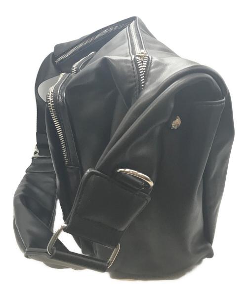 X-GIRL（エックスガール）X-GIRL (エックスガール) FAUX LEATHER MESSENGER BAG ブラックの古着・服飾アイテム