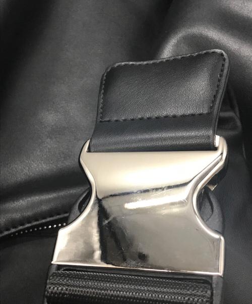 X-GIRL（エックスガール）X-GIRL (エックスガール) FAUX LEATHER MESSENGER BAG ブラックの古着・服飾アイテム