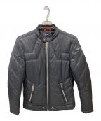 DIESELディーゼル）の古着「ライトナイロン中綿ライダースジャケット W-DEACON」｜ブラック
