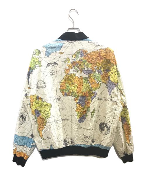 SAINT MICHAEL（セントマイケル）SAINT MICHAEL (セントマイケル) Dr.Woo (ドクターウー) BJ PARER JKT WORLD MAP ホワイト サイズ:Ｍの古着・服飾アイテム