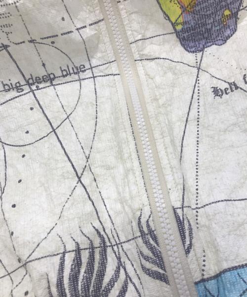 SAINT MICHAEL（セントマイケル）SAINT MICHAEL (セントマイケル) Dr.Woo (ドクターウー) BJ PARER JKT WORLD MAP ホワイト サイズ:Ｍの古着・服飾アイテム