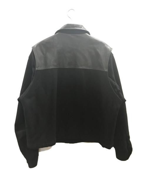 HARLEY-DAVIDSON（ハーレーダビッドソン）HARLEY-DAVIDSON (ハーレーダビッドソン) レザーウール切替ジャケット ブラック サイズ:XXLの古着・服飾アイテム
