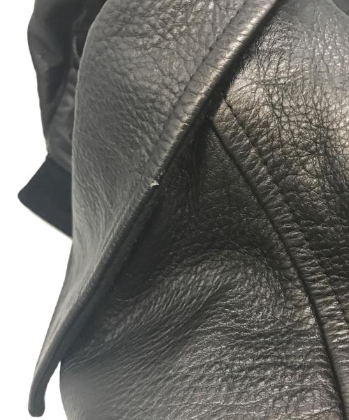 HARLEY-DAVIDSON（ハーレーダビッドソン）HARLEY-DAVIDSON (ハーレーダビッドソン) レザーウール切替ジャケット ブラック サイズ:XXLの古着・服飾アイテム