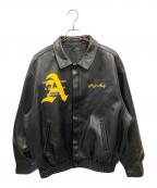A FEW GOOD KIDSアフューグッドキッズ）の古着「シンセティックレザージャケット/アフューグッドキッズ」｜ブラック