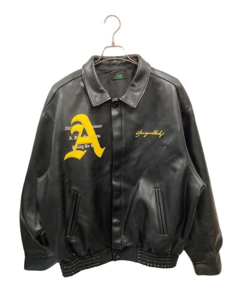 A FEW GOOD KIDS（アフューグッドキッズ）A FEW GOOD KIDS (アフューグッドキッズ) シンセティックレザージャケット/アフューグッドキッズ ブラック サイズ:Ｌの古着・服飾アイテム