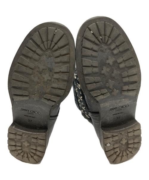 JIMMY CHOO（ジミーチュウ）JIMMY CHOO (ジミーチュウ) スタースタッズエンジニアブーツ　ジミーチュウ ブラック サイズ:37の古着・服飾アイテム