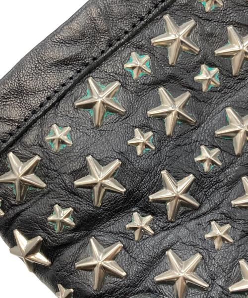 JIMMY CHOO（ジミーチュウ）JIMMY CHOO (ジミーチュウ) スタースタッズエンジニアブーツ　ジミーチュウ ブラック サイズ:37の古着・服飾アイテム