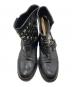 中古・古着 JIMMY CHOO (ジミーチュウ) スタースタッズエンジニアブーツ　ジミーチュウ ブラック サイズ:37：8000円