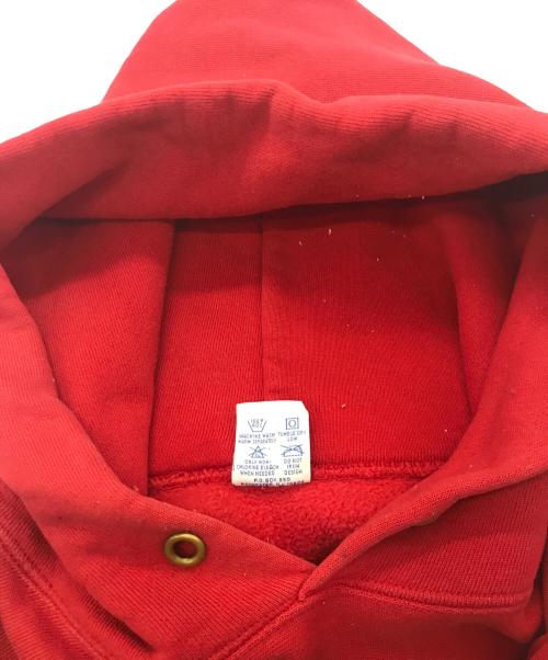 Champion（チャンピオン）Champion (チャンピオン) 90’ｓ刺繍タグリバースウィーブパーカー/CHRISTIAN BROTHERS レッド サイズ:XLの古着・服飾アイテム