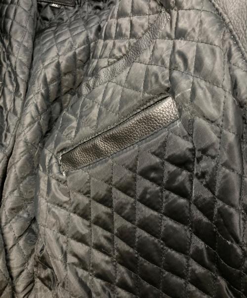 Axel（アクセル）Axel (アクセル) バックプリントレザージャケット/アクセル ブラック サイズ:XLの古着・服飾アイテム