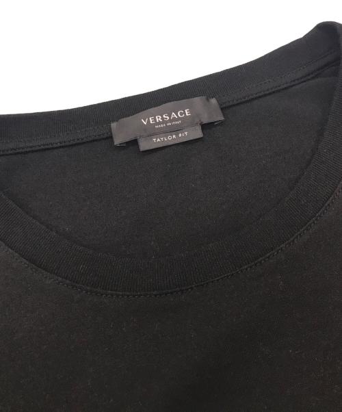 VERSACE（ヴェルサーチェ）VERSACE (ヴェルサーチェ) ロゴロングスリーブTシャツ/ヴェルサーチェ/A87630/A228806 ブラック サイズ:3XLの古着・服飾アイテム