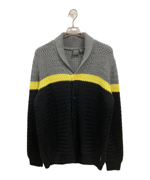 ARMANI EXCHANGE（アルマーニ エクスチェンジ）ARMANI EXCHANGE (アルマーニ エクスチェンジ) ニットカーディガン/アルマーニ エクスチェンジ/69YZE1D ZMN6Z ブラック サイズ:XLの古着・服飾アイテム