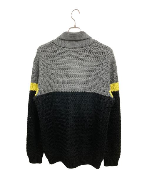 ARMANI EXCHANGE（アルマーニ エクスチェンジ）ARMANI EXCHANGE (アルマーニ エクスチェンジ) ニットカーディガン/アルマーニ エクスチェンジ/69YZE1D ZMN6Z ブラック サイズ:XLの古着・服飾アイテム