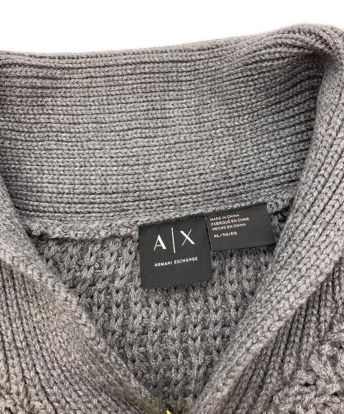 ARMANI EXCHANGE（アルマーニ エクスチェンジ）ARMANI EXCHANGE (アルマーニ エクスチェンジ) ニットカーディガン/アルマーニ エクスチェンジ/69YZE1D ZMN6Z ブラック サイズ:XLの古着・服飾アイテム