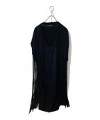 LIMI feuリミフゥ）の古着「フリンジワンピース」｜ブラック