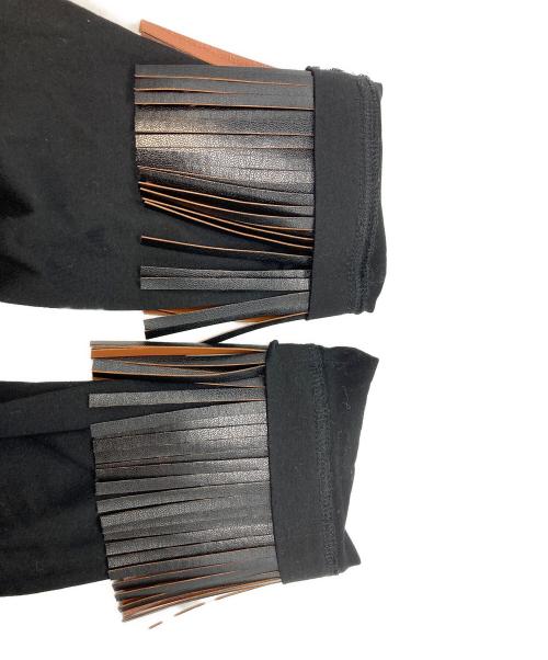 TOGA PULLA（トーガ プルラ）TOGA PULLA (トーガ プルラ) フリンジカットソー/トーガ プルラ/TP61-JK268 ブラック サイズ:36の古着・服飾アイテム