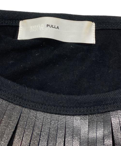 TOGA PULLA（トーガ プルラ）TOGA PULLA (トーガ プルラ) フリンジカットソー/トーガ プルラ/TP61-JK268 ブラック サイズ:36の古着・服飾アイテム