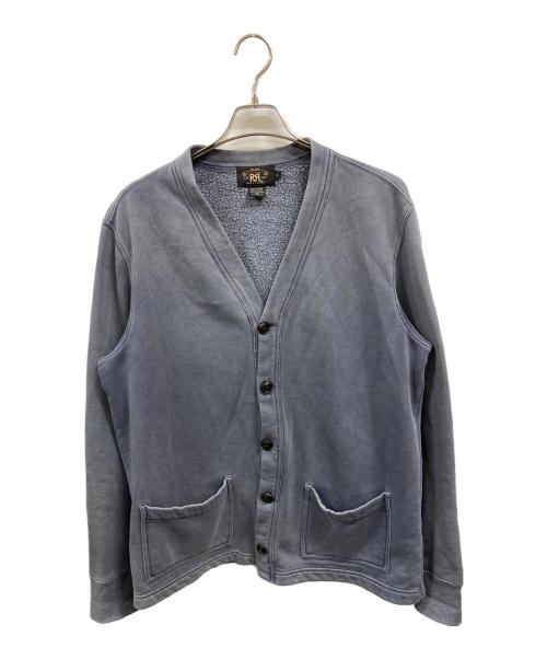 RRL（ダブルアールエル）RRL (ダブルアールエル) スウェットカーディガン/ダブルアールエル ネイビー サイズ:Ｍの古着・服飾アイテム