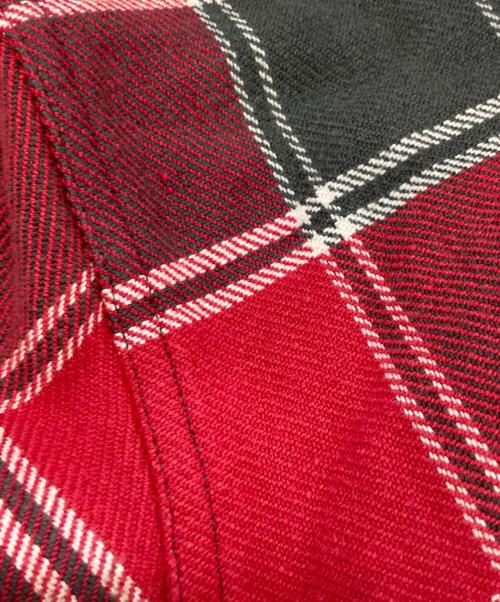 THE NORTHFACE PURPLELABEL（ザ・ノースフェイス パープルレーベル）THE NORTHFACE PURPLELABEL (ザ・ノースフェイス パープルレーベル) ネルシャツ/ザ・ノースフェイス パープルレーベル/NT3555N レッド サイズ:Ｌの古着・服飾アイテム