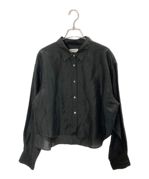 IENA（イエナ）IENA (イエナ) ラミーリヨセルショートシャツ/イエナ/25050900083010 ブラック サイズ:表記なしの古着・服飾アイテム