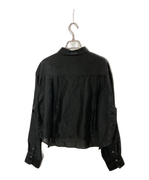 IENA（イエナ）IENA (イエナ) ラミーリヨセルショートシャツ/イエナ/25050900083010 ブラック サイズ:表記なしの古着・服飾アイテム
