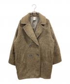Happy Johnハッピージョン）の古着「ウールブレンドシャギーコクーンPコート/ハッピージョン/HJPAS1024001」｜カーキ