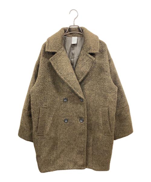 Happy John（ハッピージョン）Happy John (ハッピージョン) ウールブレンドシャギーコクーンPコート/ハッピージョン/HJPAS1024001 カーキ サイズ:Freeの古着・服飾アイテム